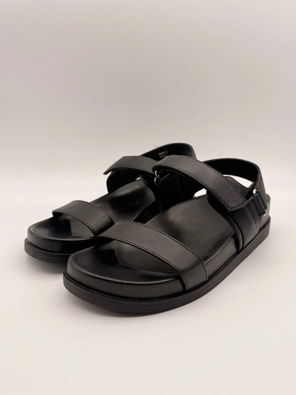 DV BY DOLCE VITA Argyle Black Platform Comfort Sandals Size 9
